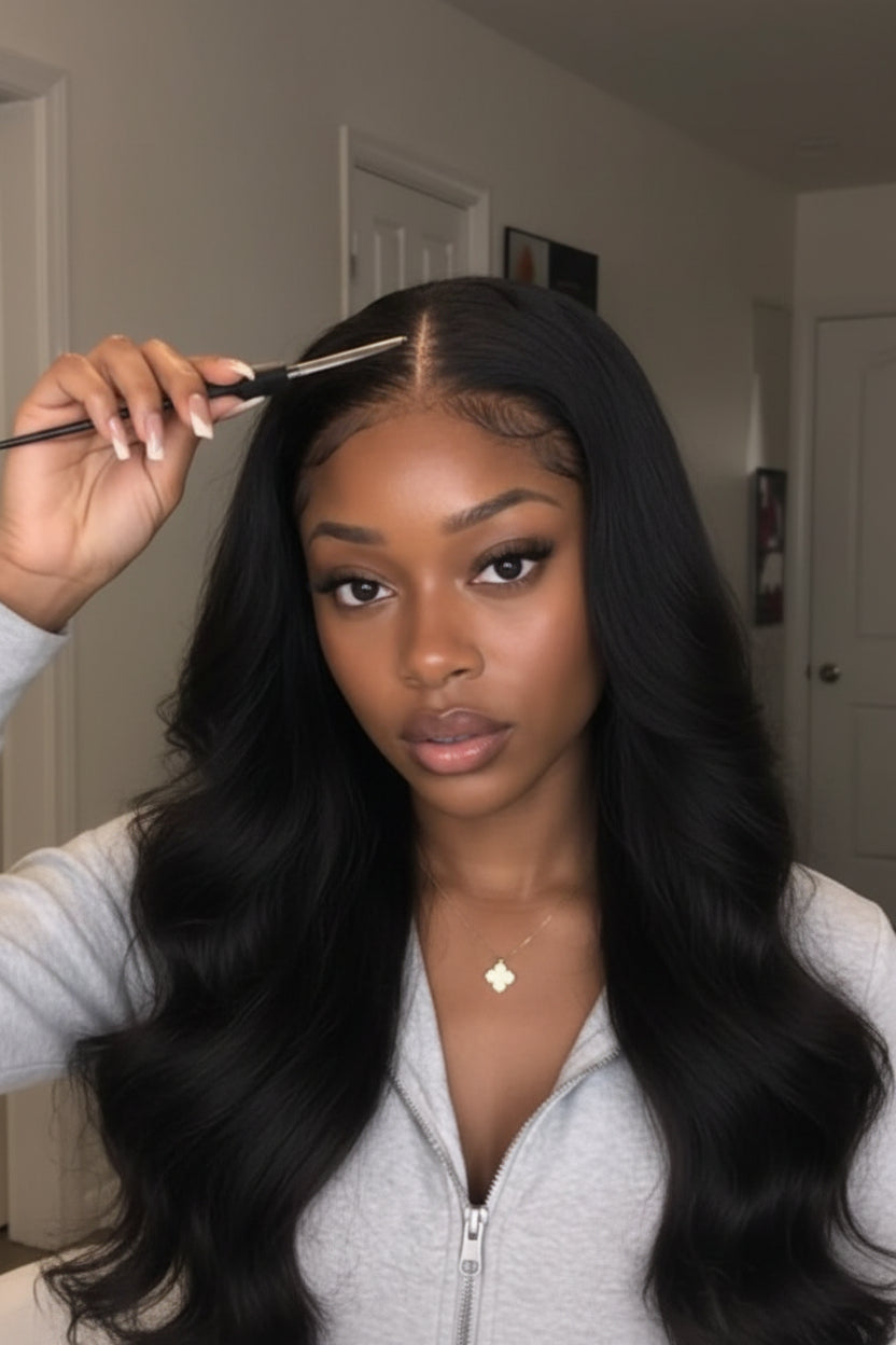 Body Wave Glueless Human Hair Wig – 100% Natural-Looking Waves with Soft Breathable Design, Easy Secure Wear and 16–34 Inch Lengths