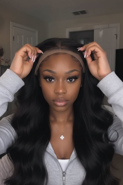 Body Wave Glueless Human Hair Wig – 100% Natural-Looking Waves with Soft Breathable Design, Easy Secure Wear and 16–34 Inch Lengths
