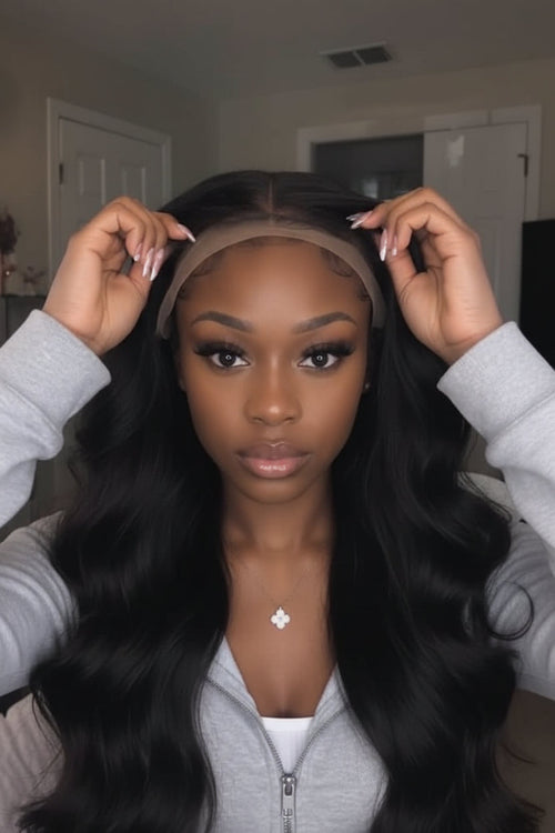 Body Wave Glueless Human Hair Wig – 100% Natural-Looking Waves with Soft Breathable Design, Easy Secure Wear and 16–34 Inch Lengths