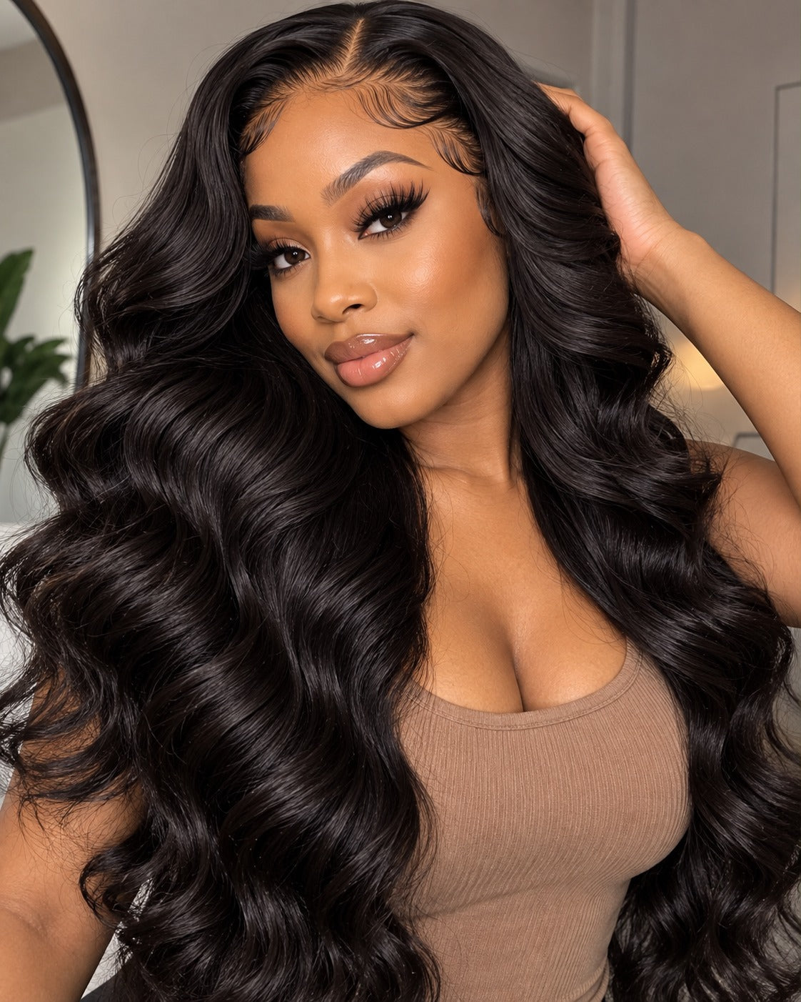 Body Wave Glueless Human Hair Wig – 100% Natural-Looking Waves with Soft Breathable Design, Easy Secure Wear and 16–34 Inch Lengths