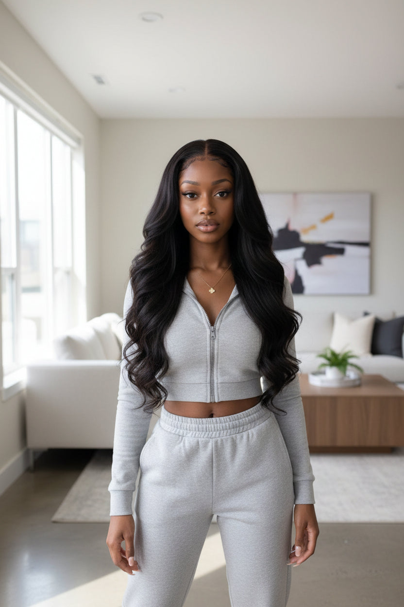 Body Wave Glueless Human Hair Wig – 100% Natural-Looking Waves with Soft Breathable Design, Easy Secure Wear and 16–34 Inch Lengths